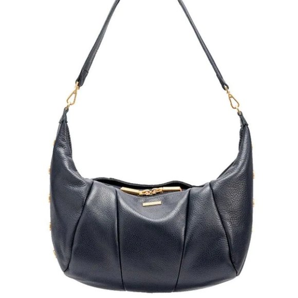 Hammitt Handbags - Hammitt MORGAN Blue Pebbled Leather Crossbody Bag NWT